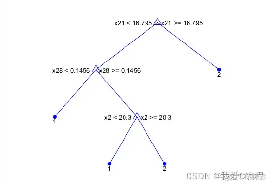 基于决策树算法的病例类型诊断matlab仿真_信息增益_02